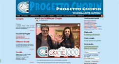 Desktop Screenshot of progettochopin.it